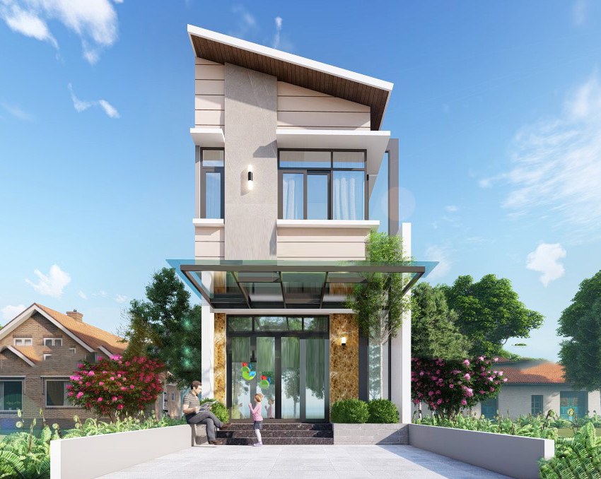 mẫu nhà ống 2 tầng 5x10m