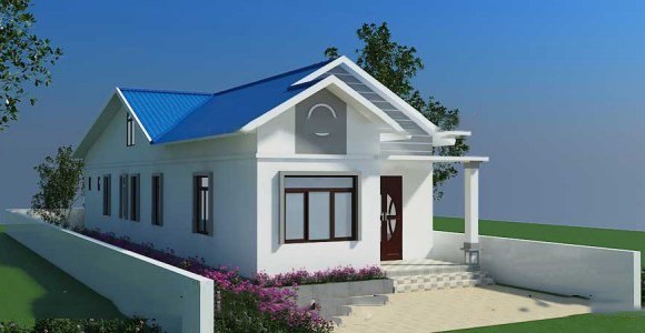 Mẫu nhà cấp 4 mái thái mặt tiền 6m