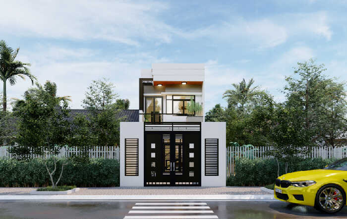 mẫu nhà ống 2 tầng 5x15m