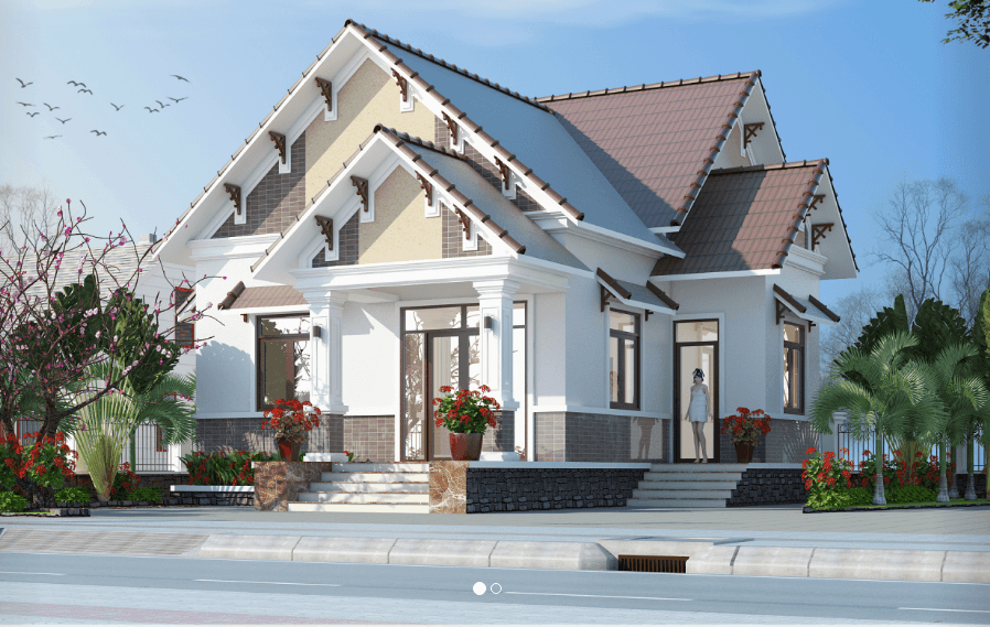 Nhà cấp 4 có gác lửng 5 phòng ngủ