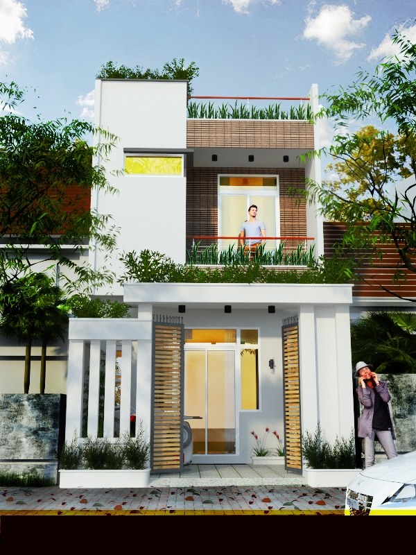 mẫu nhà ống 2 tầng 5x14m