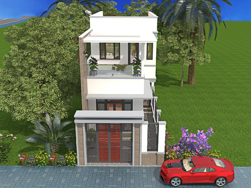 Nhà ống 2 tầng 3 phòng ngủ 5x14