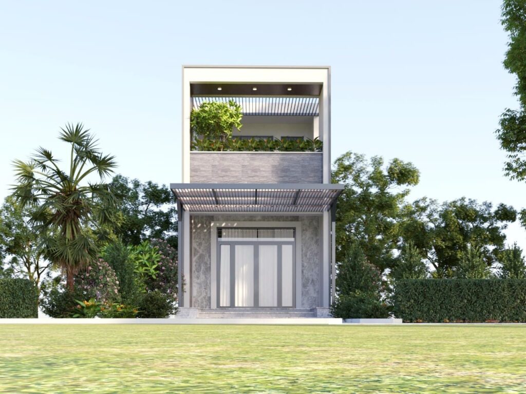 mẫu nhà ống 2 tầng 5x18m