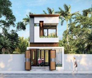 Mẫu nhà 2 tầng 5x25m